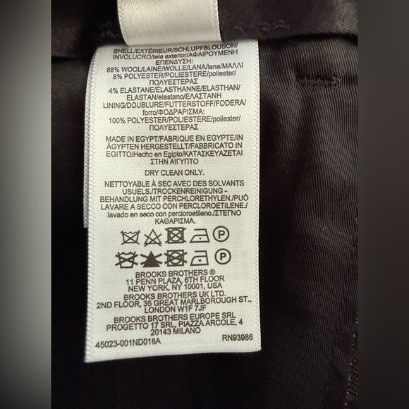 Brooks Brothers Brown Plaid Dress Pants. NWT 34x32 - Picture 5 of 5